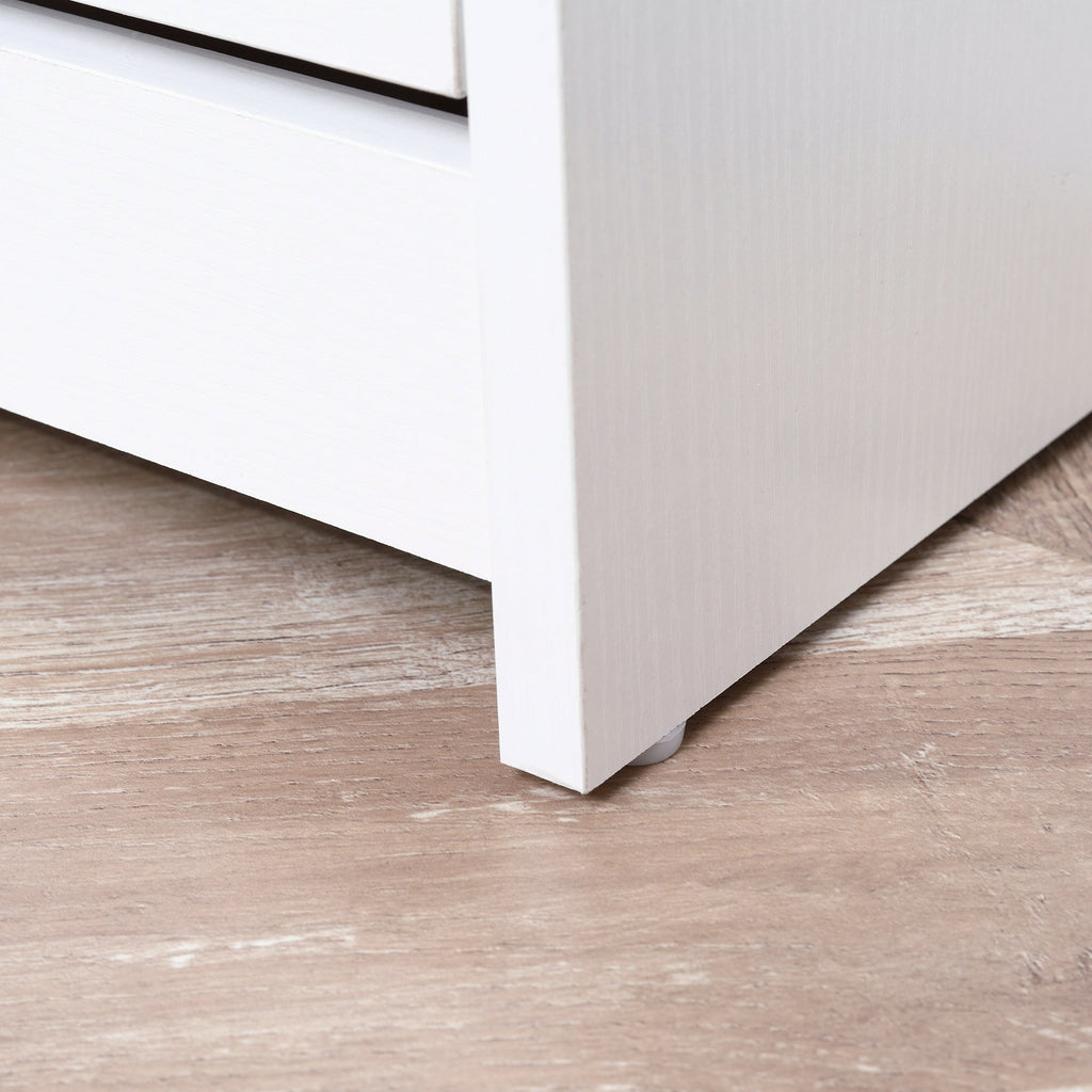EasyComfort Scarpiera 3 Scompartimenti (18 Paia di Scarpe) e 1 Ripiano Portaoggetti white