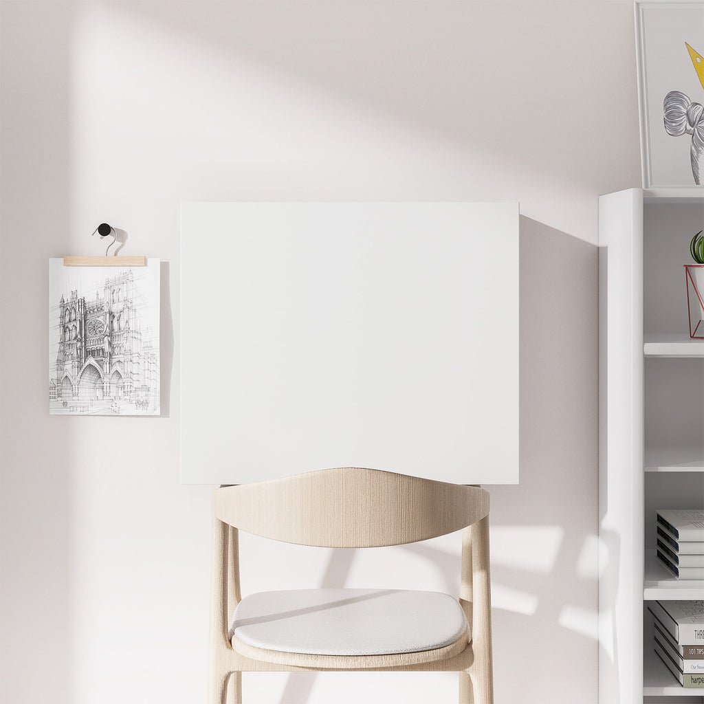 EasyComfort wandbureau opklapbaar met leLPGanken 60x21.5x50 cm wit