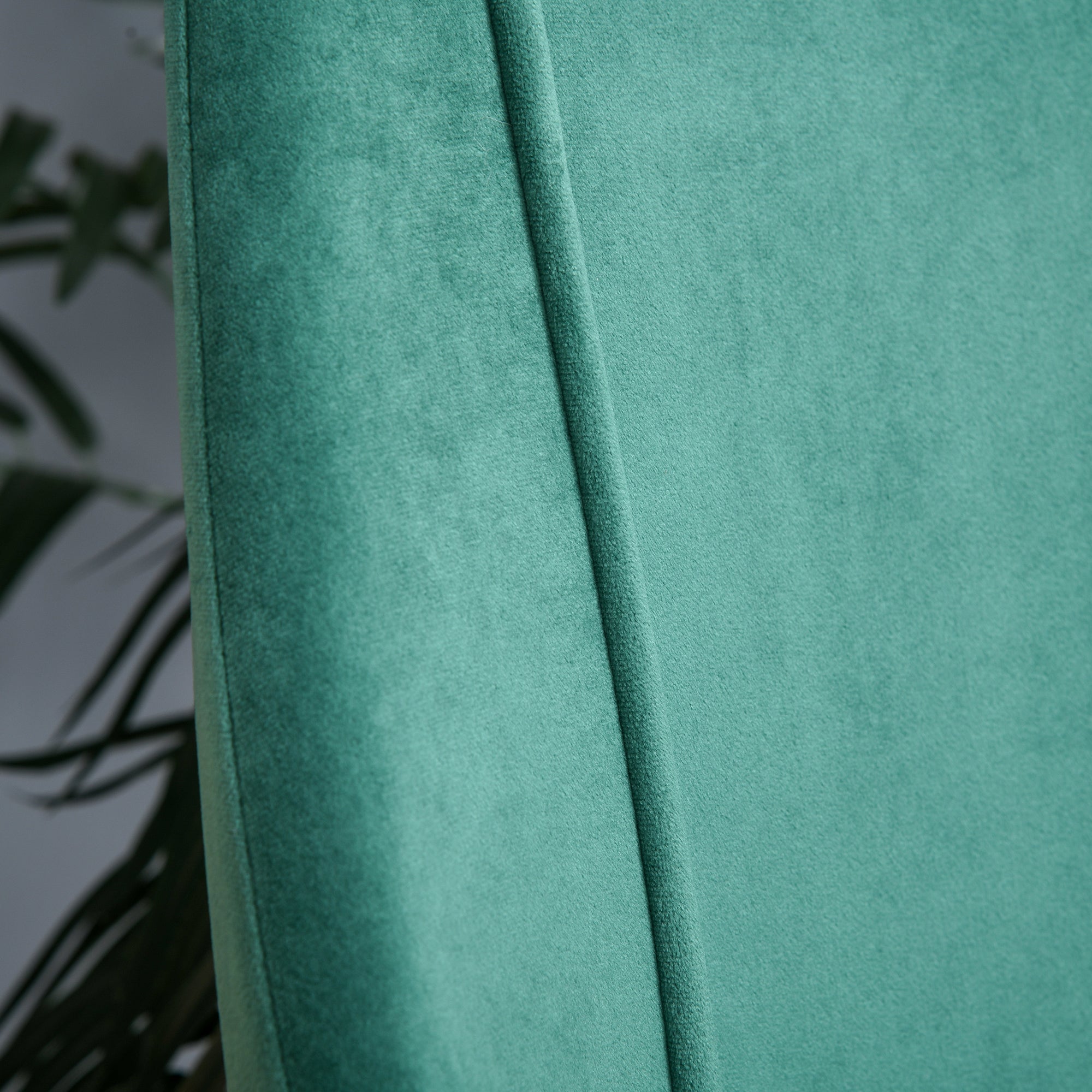 EasyComfort Set 2 Sedie da Pranzo Moderne e Imbottite da Salotto, per Soggiorno e Cucina, schienali ergonomici e gambe in legno, Verde