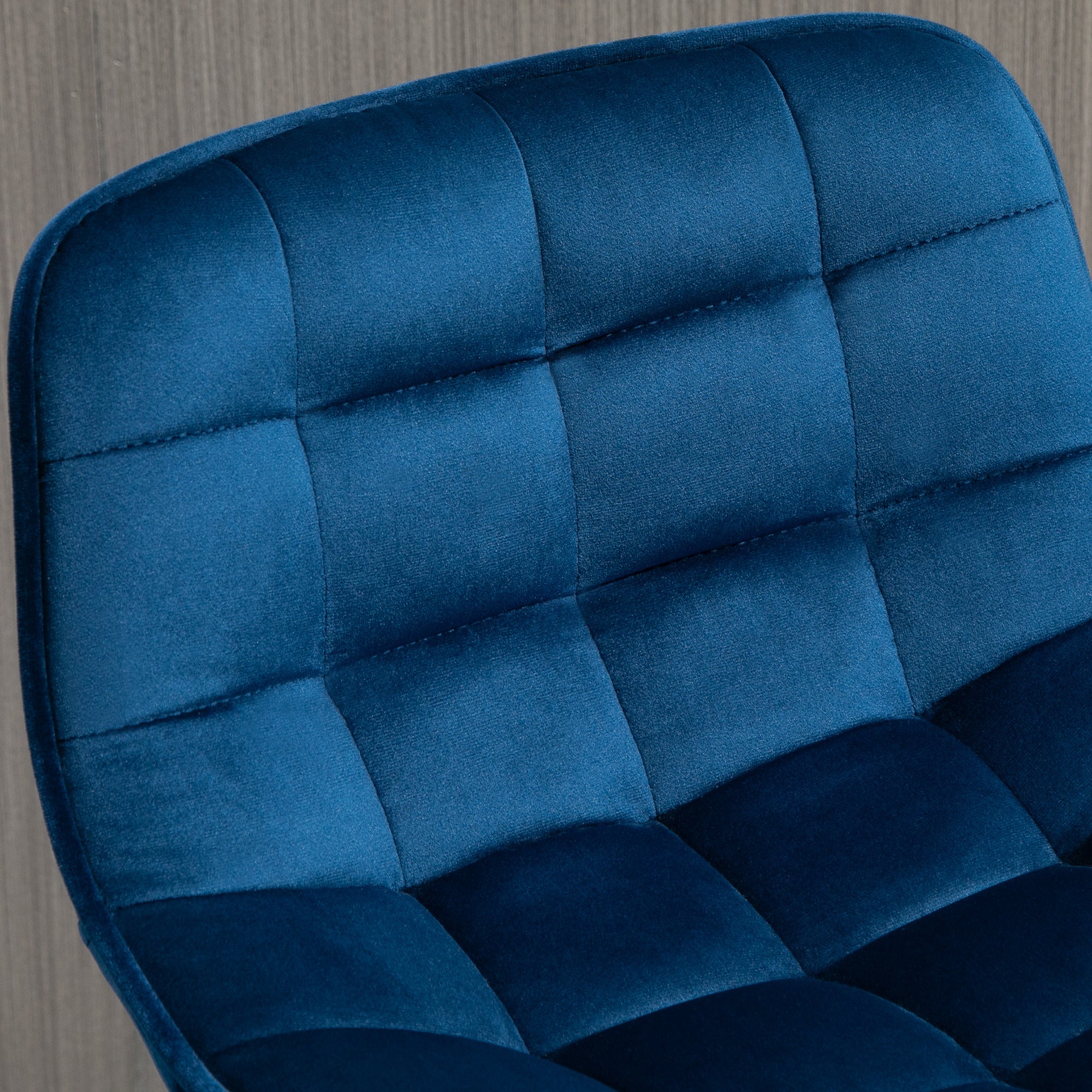 EasyComfort Set 2 Sgabelli Alti da Bar Nordico con Schienale curvato ergonomico e poggiapiedi, Sedie Imbottite per Salotto e cucina, Blu