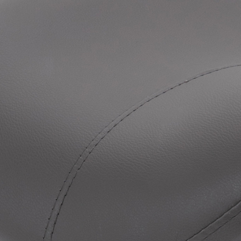 Easycomfort Sgabello da Lavoro a Sella with Ruote e Altezza Regolabile per Negozi Parrucchiere e Tattoo, 52x53x49-61cm Grigio