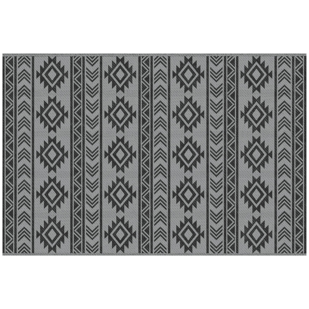 EasyComfort Tappeto Moderno buitenkleed 182x274 cm zwart/grijs