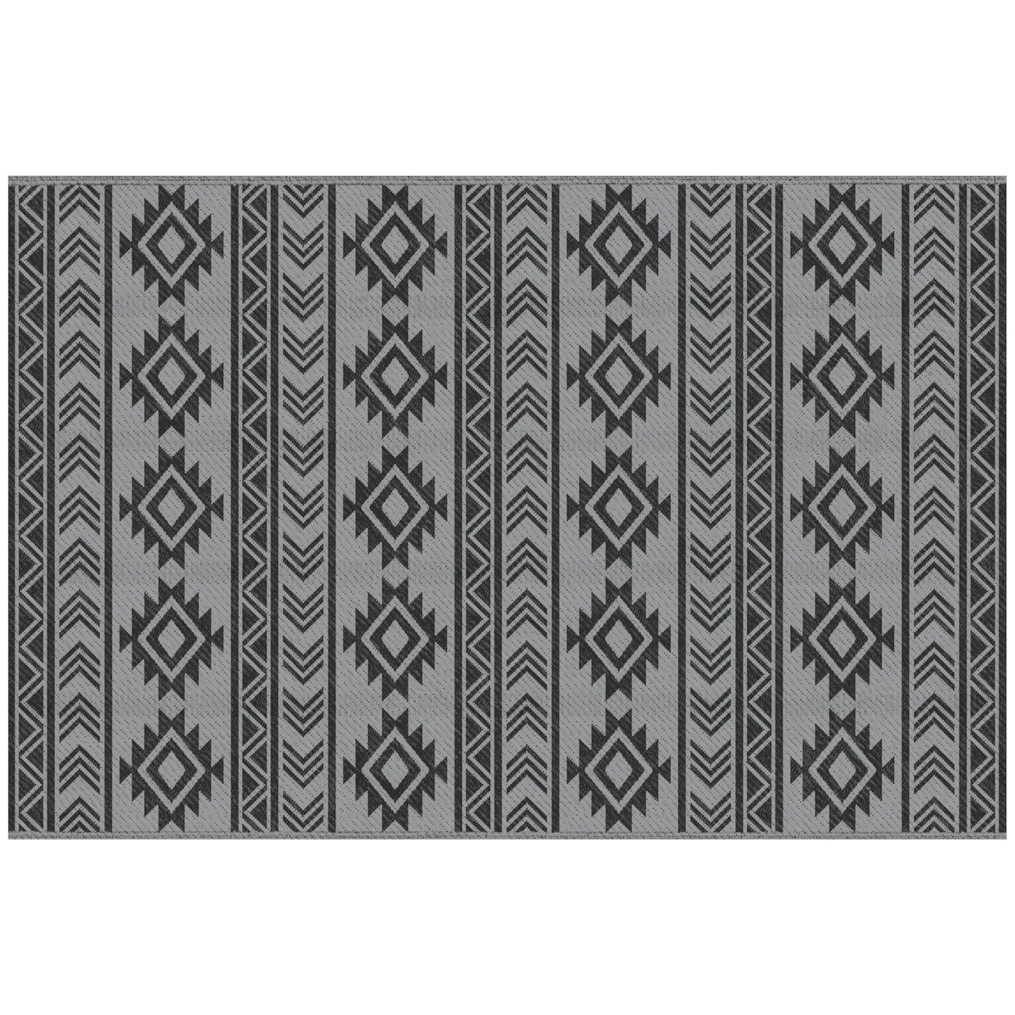 EasyComfort Tappeto Moderno buitenkleed 182x274 cm zwart/grijs