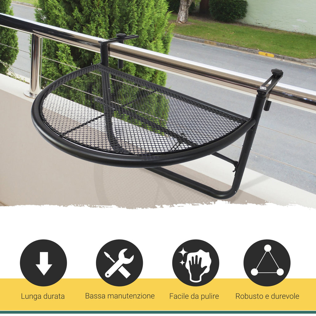 EASYCOMFORT Balkontafeltje, verstelbaar 60x45x50 (cm)