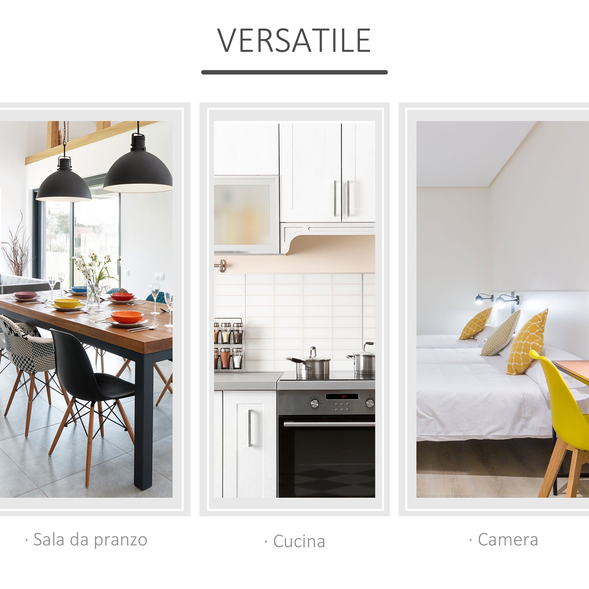 Easycomfort Tavolo Pieghevole da Pranzo a 2 Ribalte, Tavolo da Pranzo Allungabile in Legno Salvaspazio per Cucina e Soggiorno, 104x76x73.7 cm, white