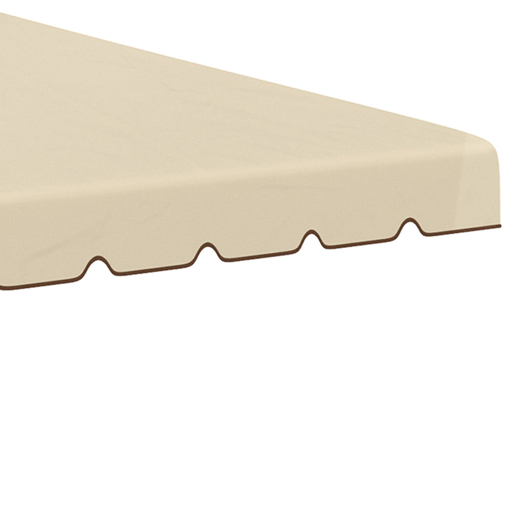 Easycomfort Tettuccio di Ricambio per Gazebo da Giardino 3x3m with Tetto a 2 Livelli in Poliestere Beige