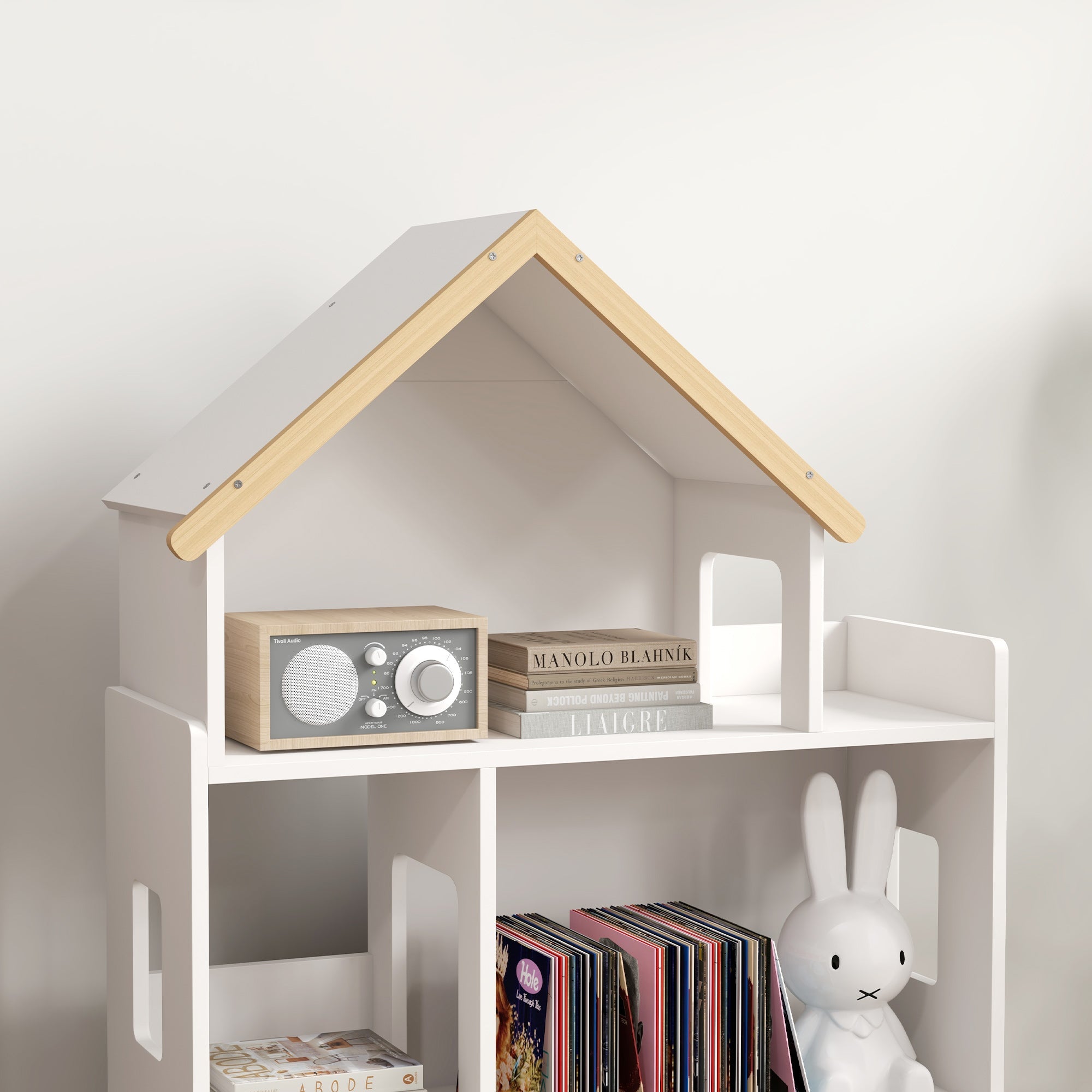 EasyComfort ZONEKIZ Kinderboekenkast 3 niveaus 65x25x108.5 cm