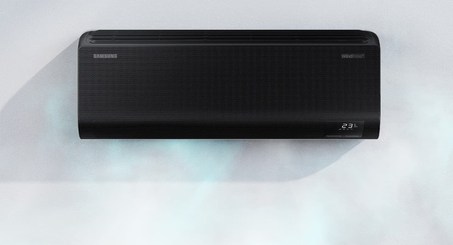 Air conditioner Samsung WindFree Black 9000 Btu F-AR09BLK R-32 built-in Wi-Fi
