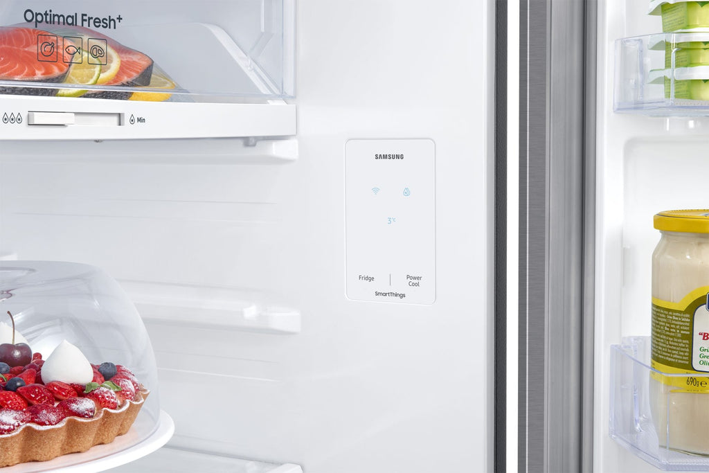 Frigorifero Doppia Porta Samsung EcoFlex AI RT35CG5644S9ES 348 Litri Classe E Total No Frost (A171,5xL60xP70,9) AI Energy Mode SmartThings Inox