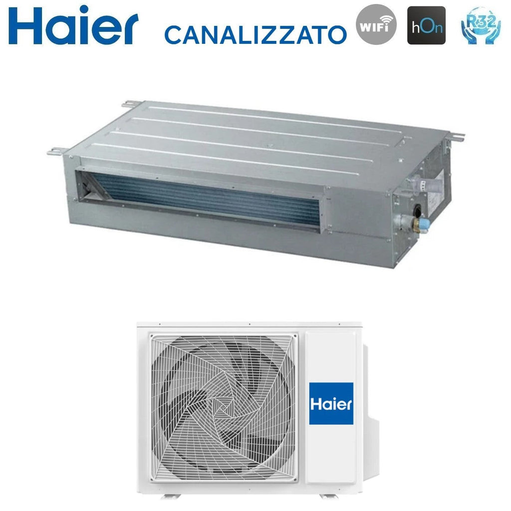 Haier Inverter Air Conditioning Ducted Slim Low Head 24000 Btu AD71S2SS1FA + 1U71S2SR2FA R-32 Integrated Wi-Fi A++/A