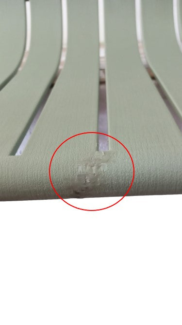 AREA OCCASIONI 2529 EasyComfort Set da Giardino 5 Pezzi a Doghe con Divanetto, 2 Poltroncine e 2 Tavolini in Polipropilene Verde