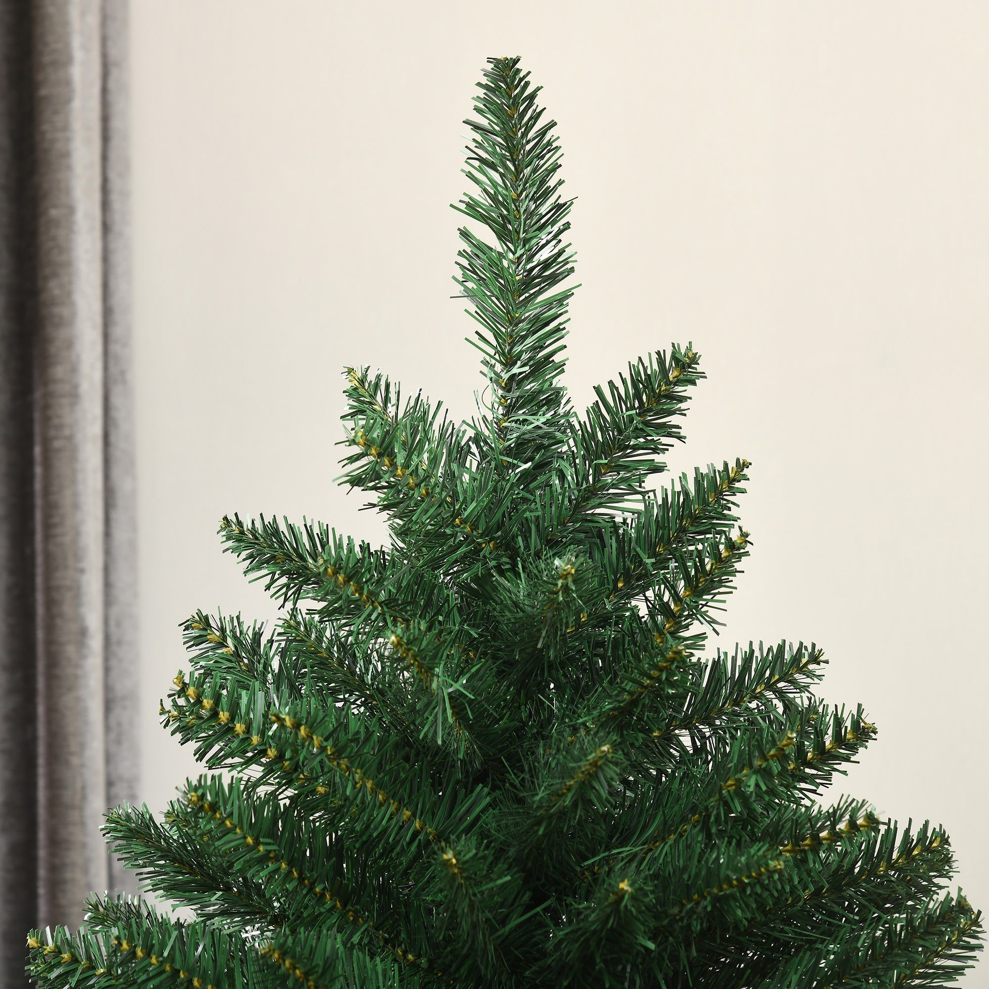 EasyComfort kunstkerstboom 180 cm – 800 takken, metalen voet, groen