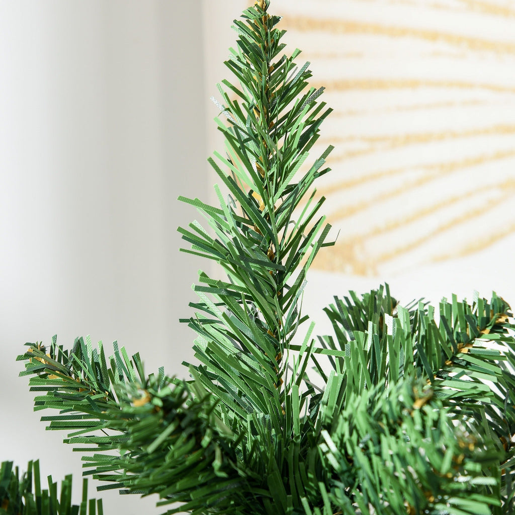 Easycomfort Albero di Natale Mini 55cm with 50 Rami Folti e Aghi Realistici in PVC, Base in Cemento e Iuta
