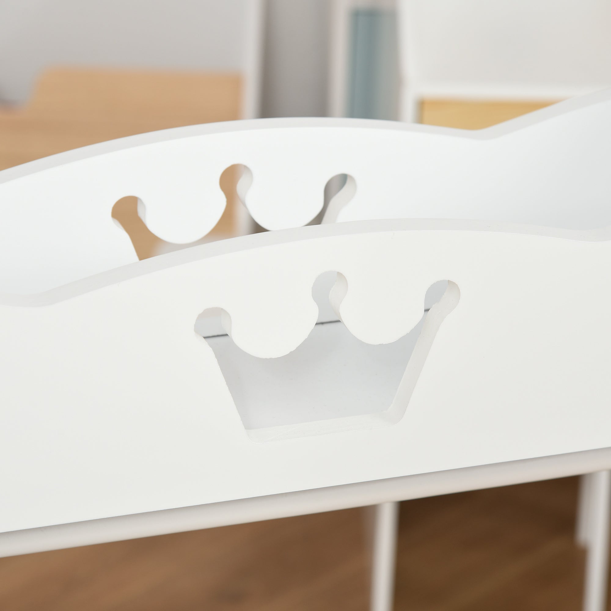 EasyComfort kinderkapstok met planken en zijhaken - wit
