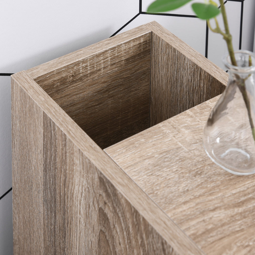 EasyComfort Kolomkast met wielen, 1 lade, 1 deur, 2 planken 18x30x68.5 cm
