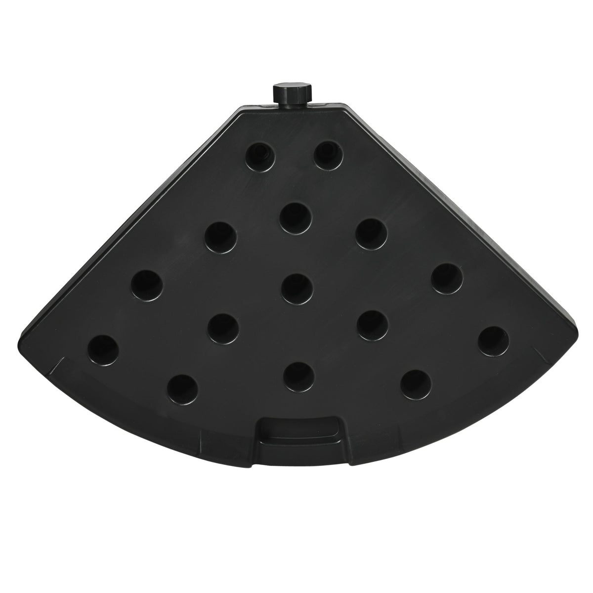 EasyComfort Base parasolvoet set 4x HDPE navulbaar Ø100x8A cm zwart