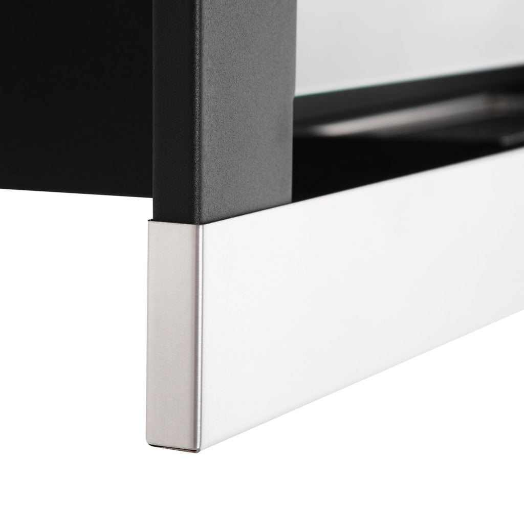 EasyComfort bio-ethanol haard 90 x 16 x 40 cm zilver