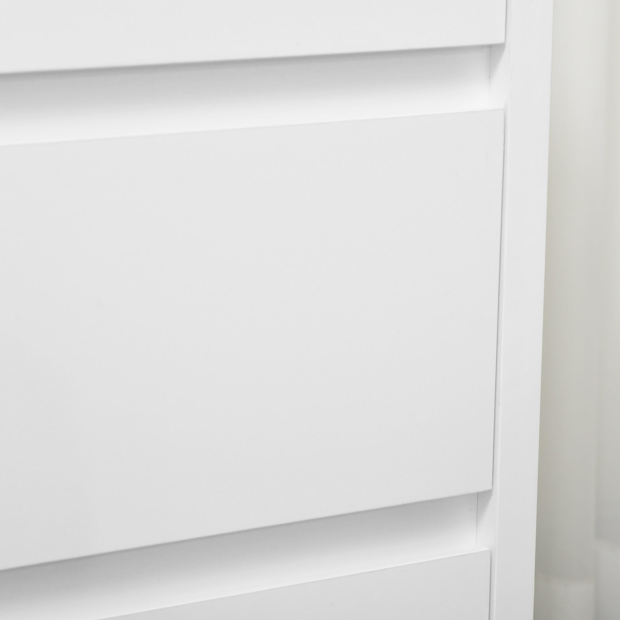 Easycomfort Cassettiera a 3 Cassetti in Truciolato white per Camera da Letto, Studio e Soggiorno, 70Lx37x75cm