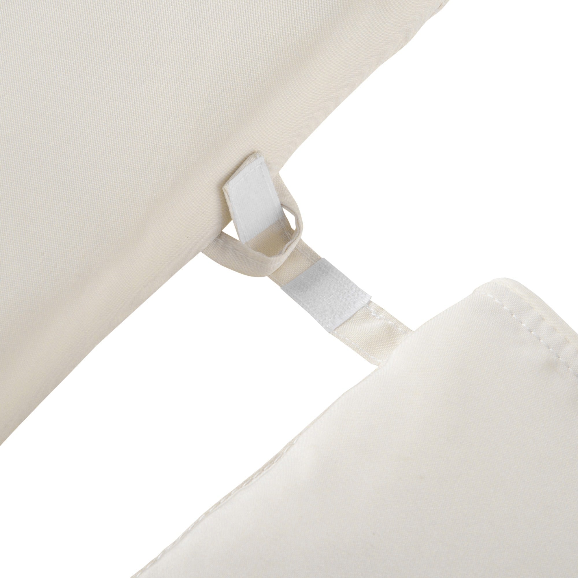 EASYCOMFORT Cushion for Deckchairs, Garden Sun Lounger, Cream White, 198x53x5cm