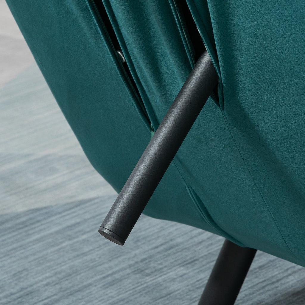 EasyComfort 3-in-1 slaapbank tweepersoons, 5-standen verstelbare rug, watergroen