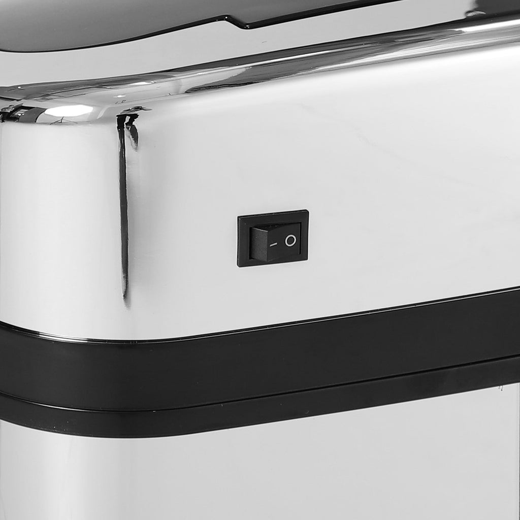 Easycomfort Elegante Bidone pattumiera In acciaio inox with sensore elettronico di apertura 30L