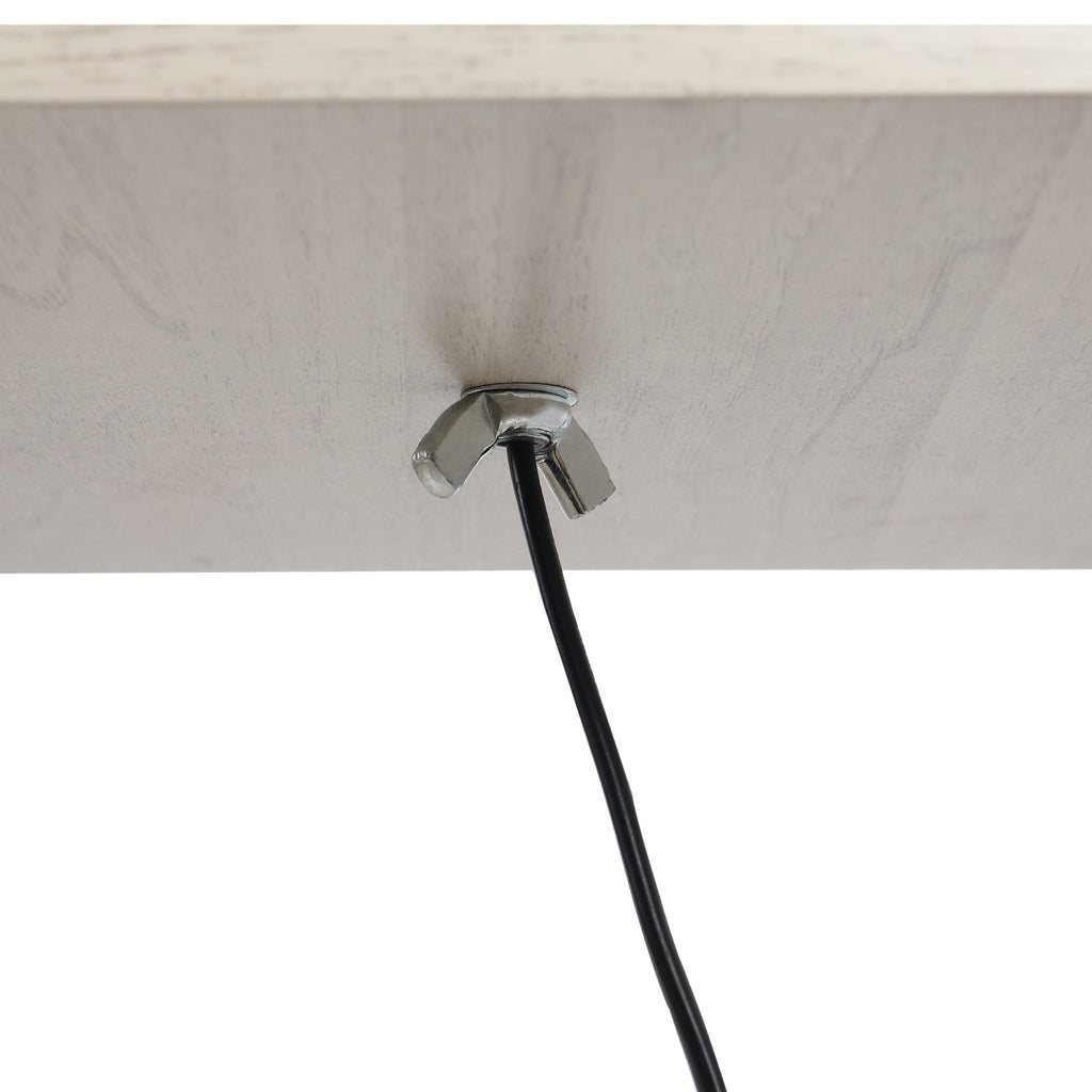 EasyComfort vloerlamp met 3 planken 40W E27 26x26x160 cm eiken