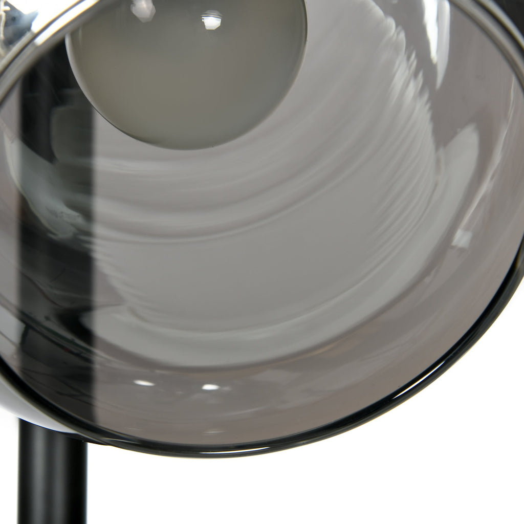 EasyComfort Staande lamp (3 glazen kappen) Ø36×162A cm, zwart/grijs
