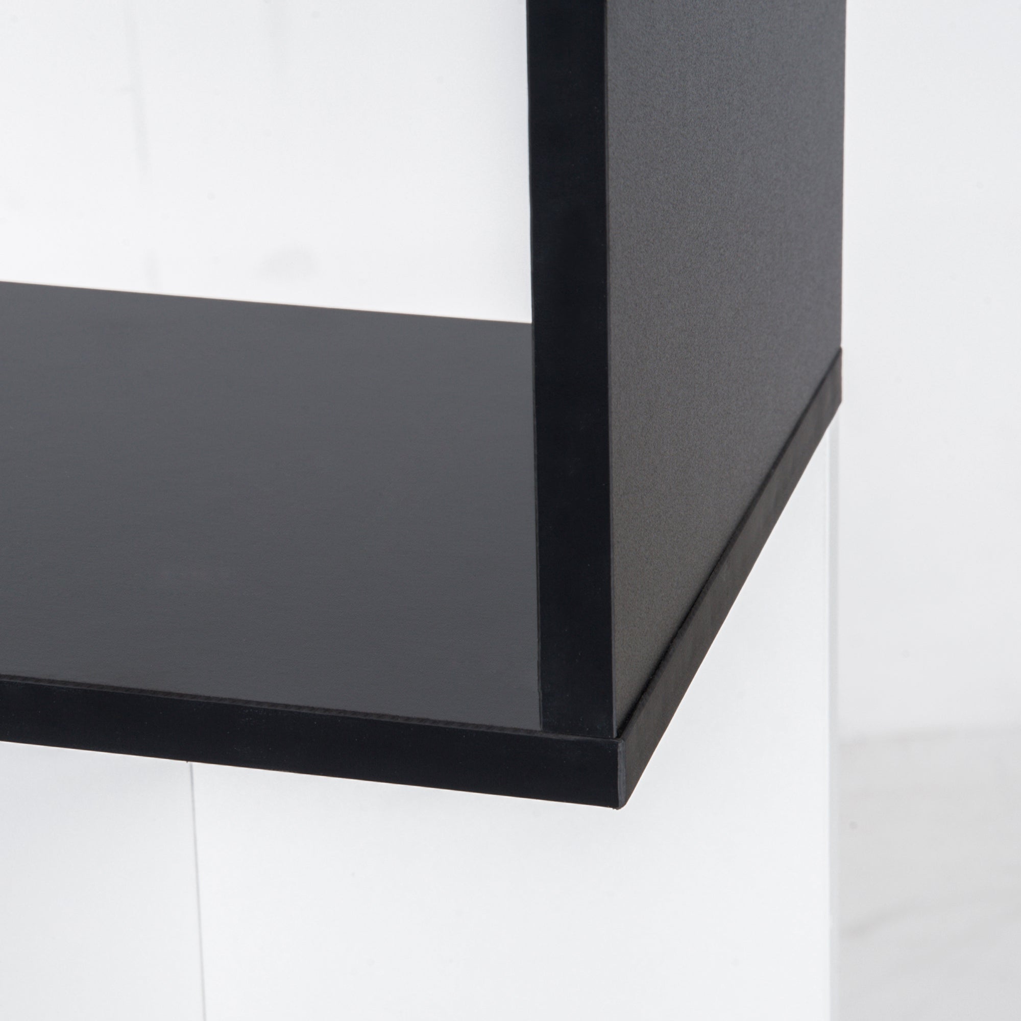 Easycomfort Libreria Moderna 5 Ripiani Pratici Finitura Eccellente, Superficie Liscia e a Prova di Umidità in Legno Truciolato black 60×24×184.5cm