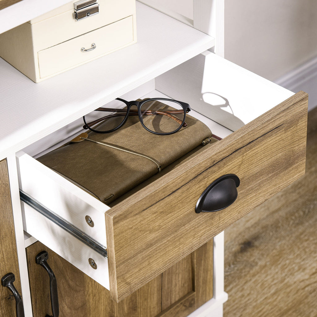 EasyComfort Keukenmeubel rustiek met kastjes en lade 76.6x35x81.5 cm