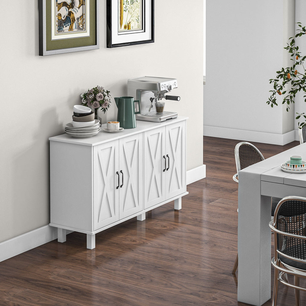 EasyComfort multifunctionele kast 4 niveaus 120x37x75 cm wit
