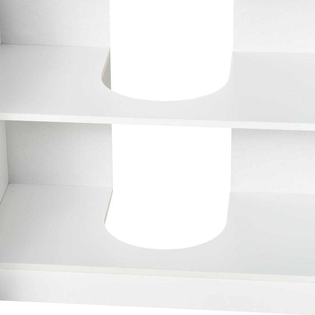 EasyComfort Mobile Moderno Sotto Lavabo Bagno per nascondere tubi idraulici, Sottolavandino with Antine in Legno white, 60x30x60.5cm