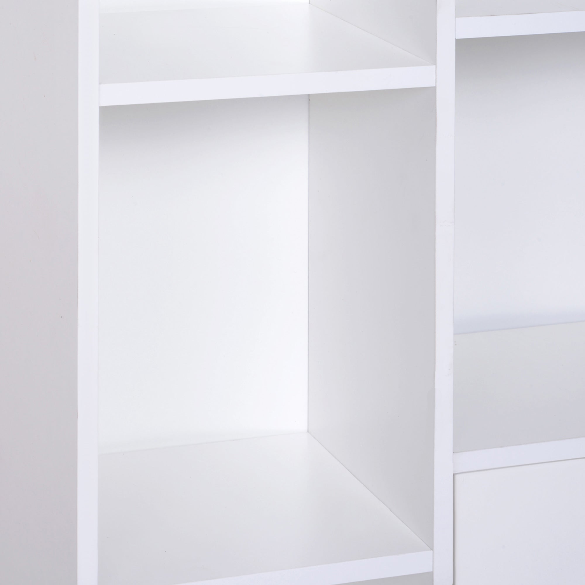 EasyComfort Boekenkast met dennenhouten pootjes wit 80x23.5x118 cm