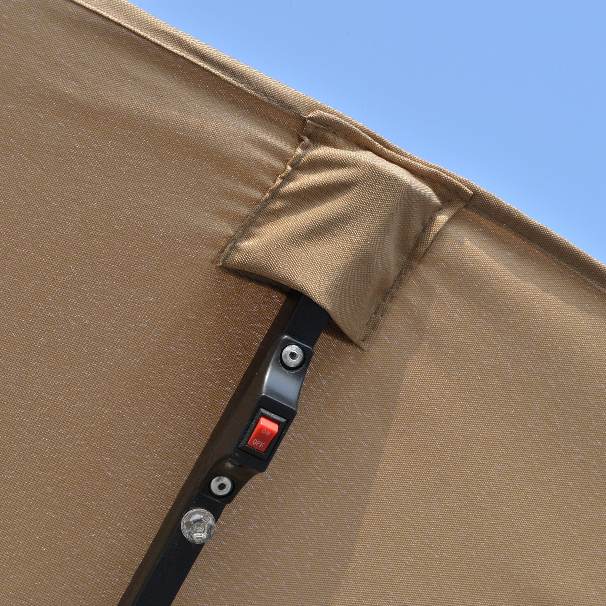 EasyComfort Dubbele tuinparasol 4.5 m met 48 LED