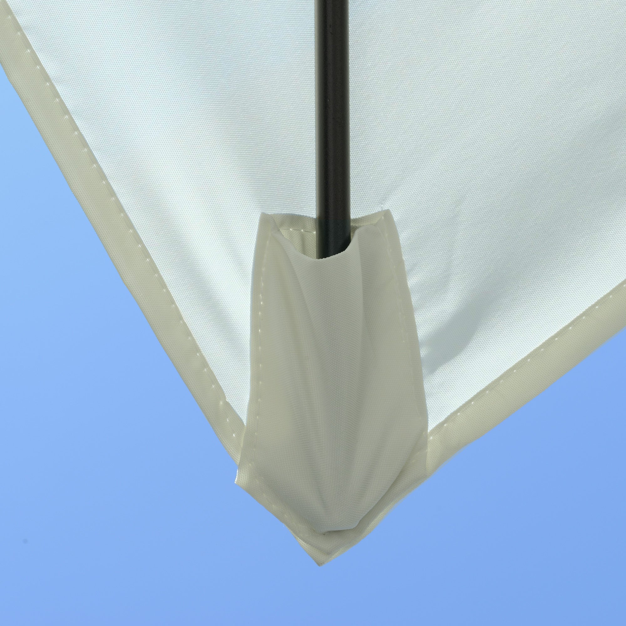 Easycomfort Ombrellone Rettangolare 2x3 m da Giardino with Apertura a Manovella e Inclinazione Regolabile, Beige