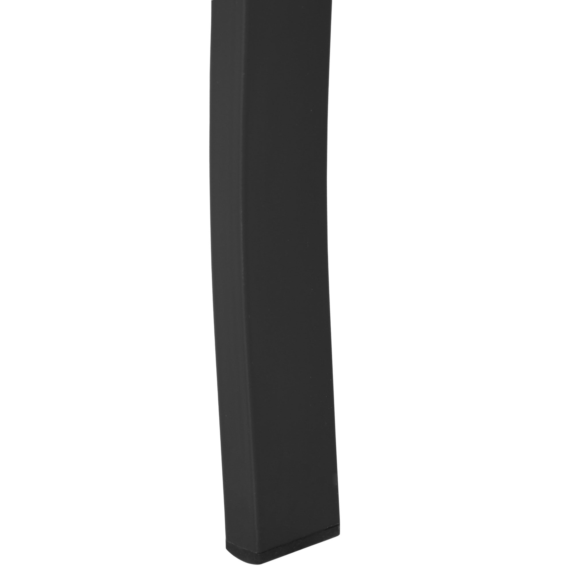 Easycomfort Panchina da Esterno in Metallo Impermeabile black, Panca da Giardino a due Posti, 127 x 62 x 82cm - Max 240kg