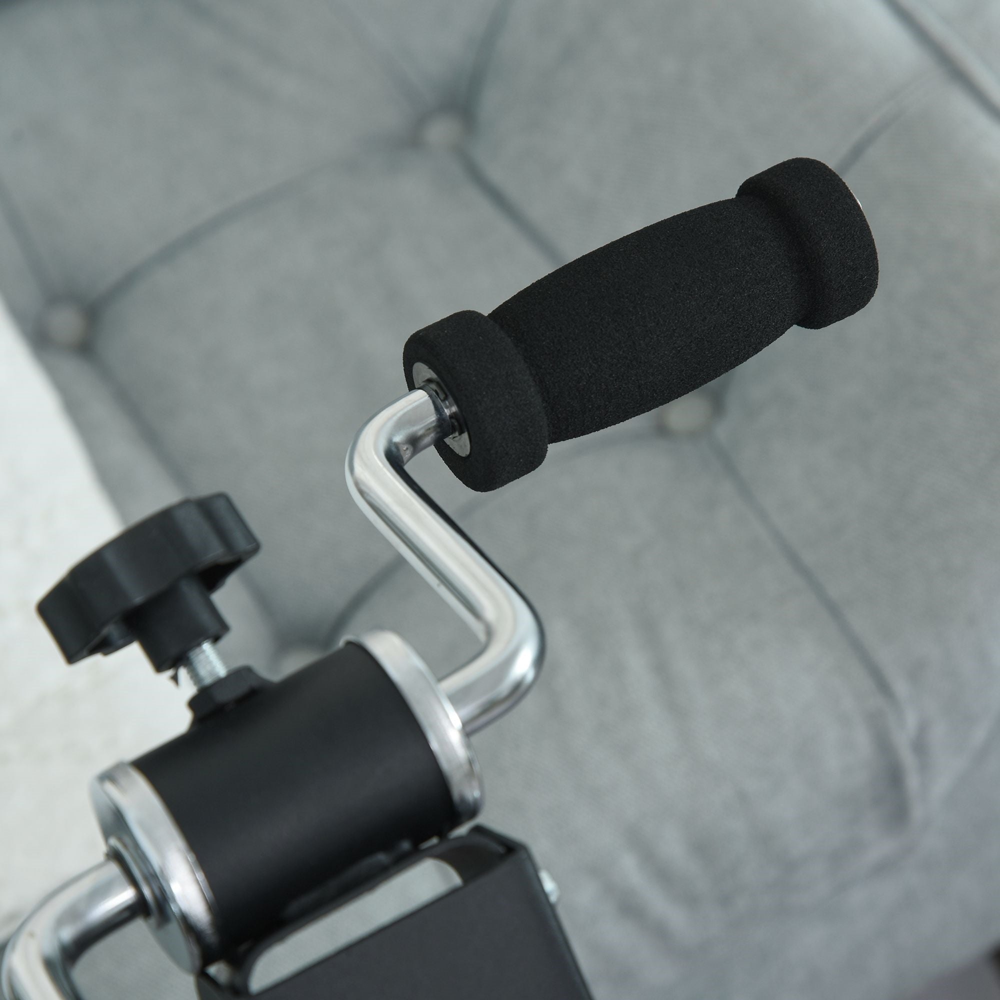 EASYCOMFORT Arm and Leg Pedals for Sofa or Armchair with LED Screen, Adjustable Height and Intensity, Black, 40x42.5x100cm
