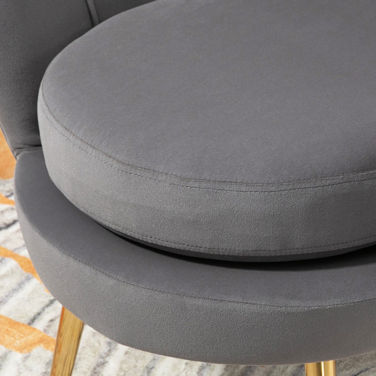 EasyComfort Poltrona a Conchiglia fauteuil 76x67x74 cm, grijs