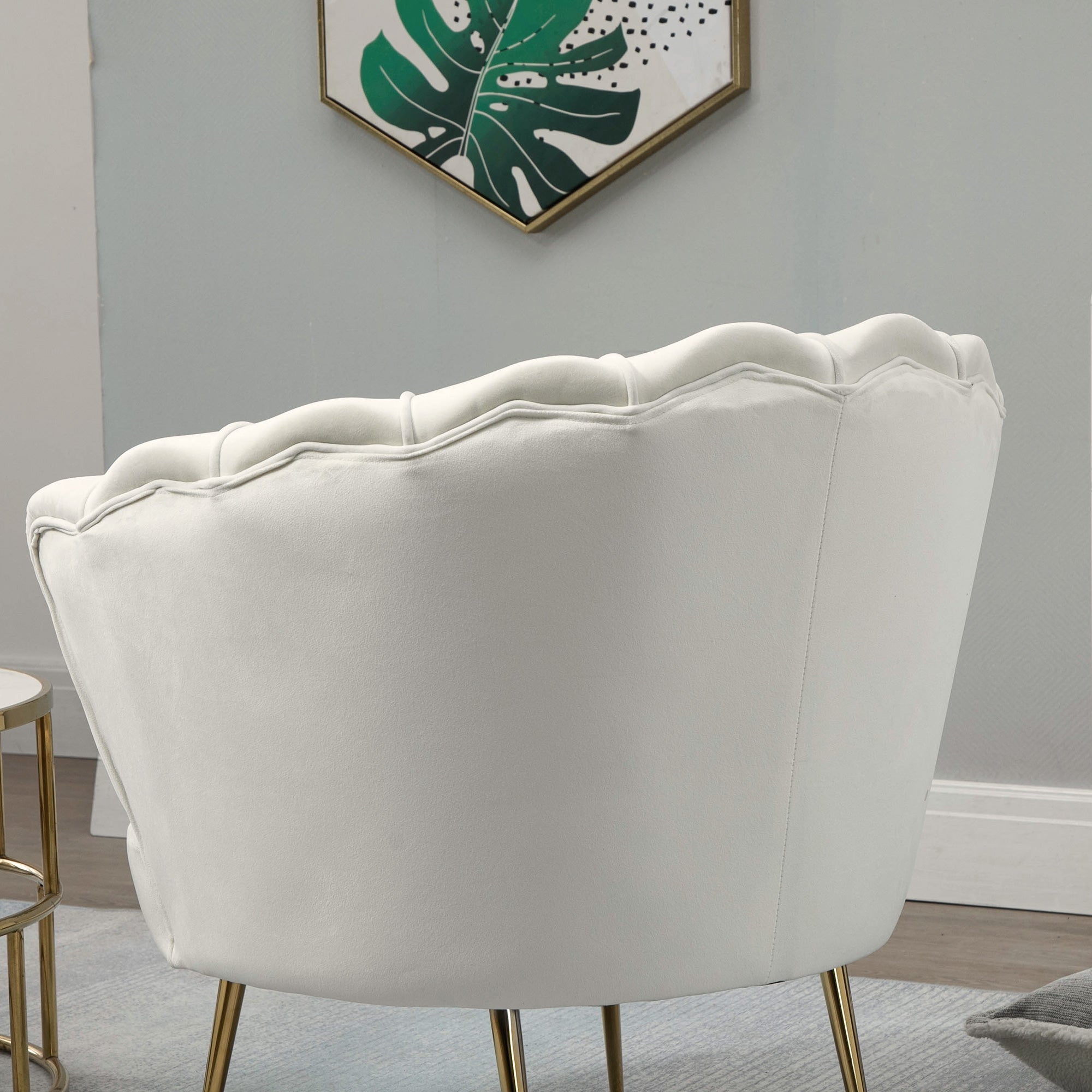 EasyComfort Vintage fauteuil fluweel 79x77x77 cm