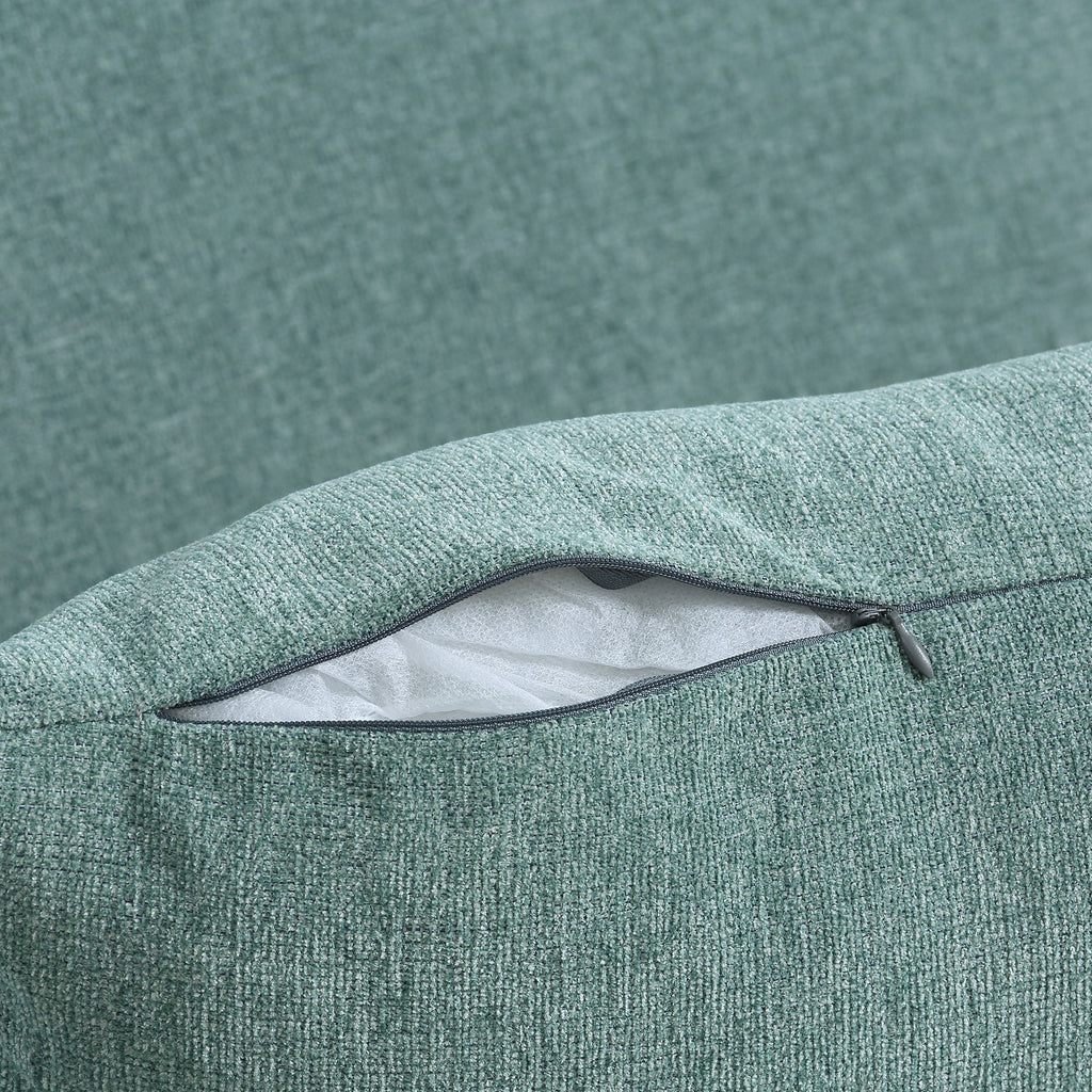 Easycomfort Poltrona Letto Singolo Salvaspazio Reclinabile su 4 Livelli with Seduta Imbottita, 96x84.5x87.5cm, Verde