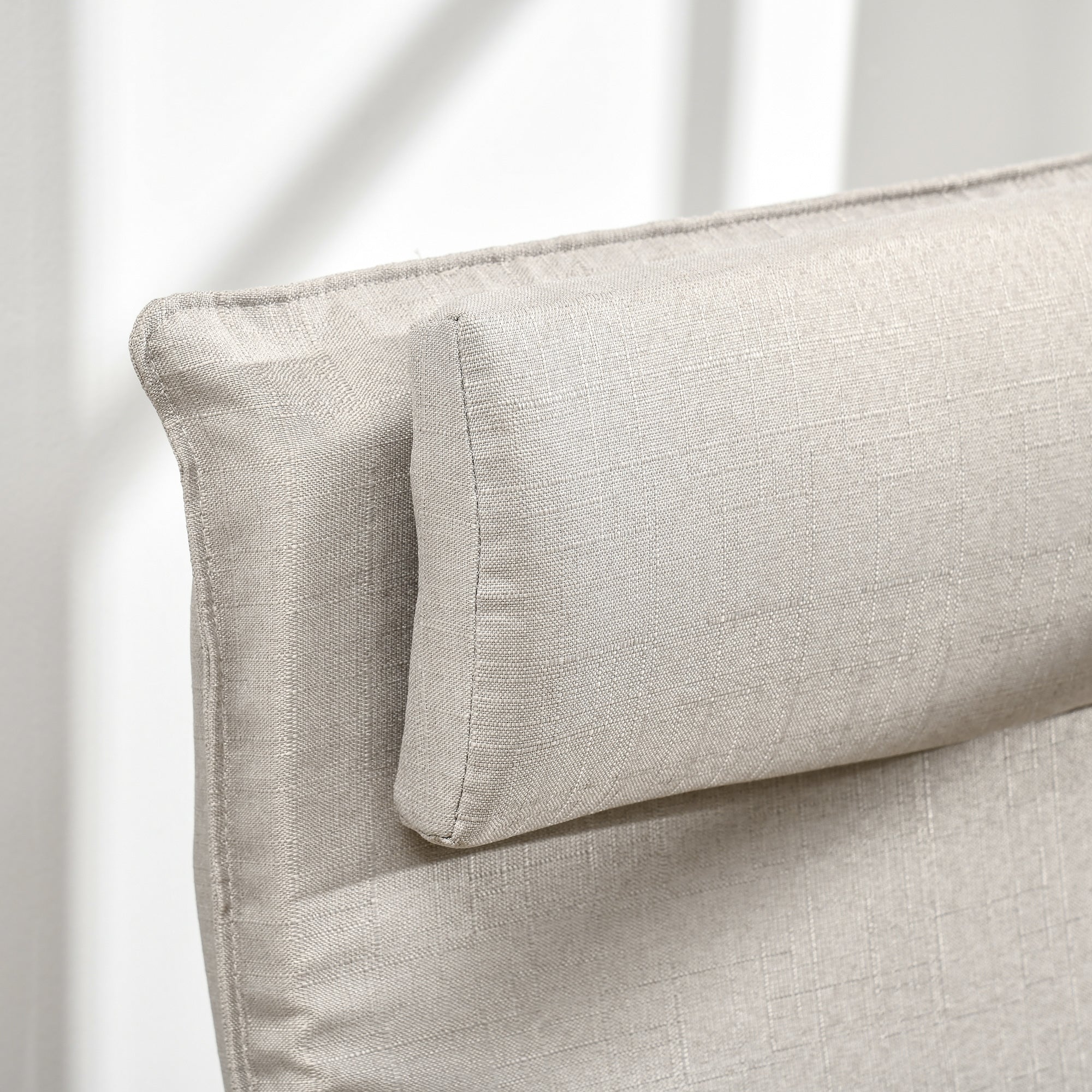 Easycomfort Poltrona Relax with Pouf Poggiapiedi in Legno e Tessuto with Poggiatesta, 67x69x100cm, Grigio