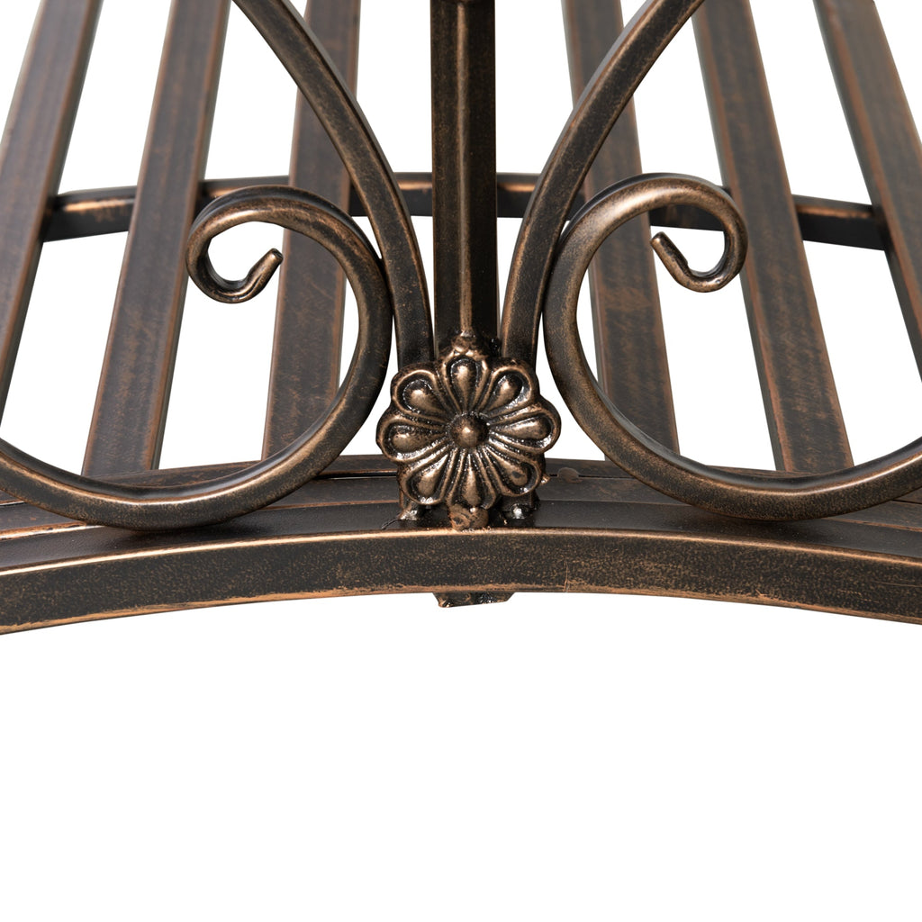 EasyComfort Vintage tuinbrug met bloemmotief, 99x68x53 cm