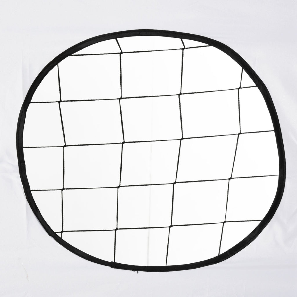 Easycomfort Porta da Calcio per Bambini e Adulti with Rete in PE, in Metallo e Oxford, white e black, 240x88x171.5cm