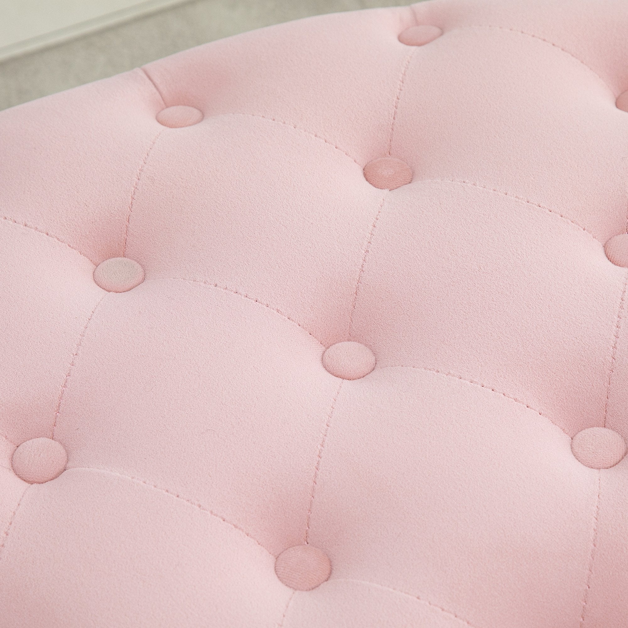 EasyComfort Poef Opbergpoef Ovaal 71x52x42 cm Roze