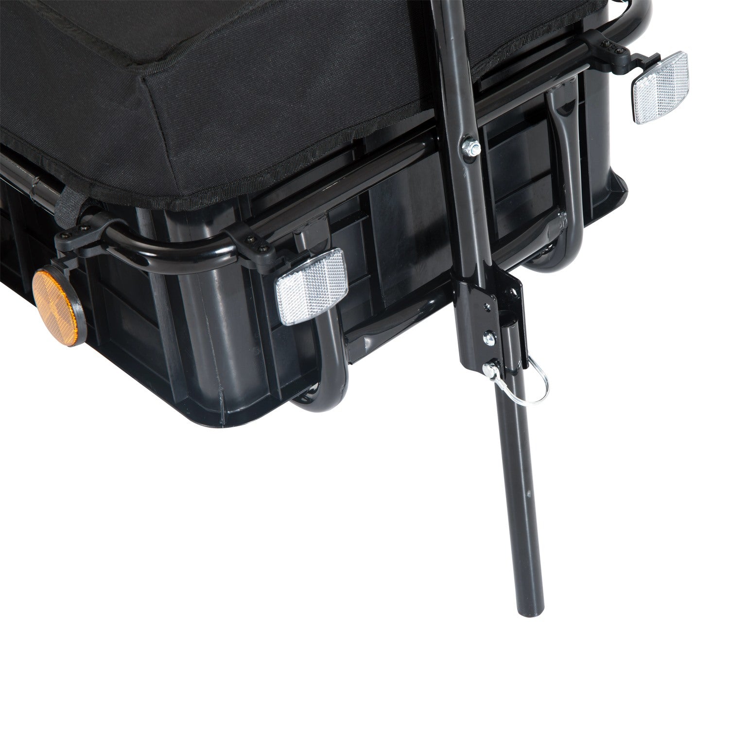 EASYCOMFORT Trailer Bicycle Trolley Steel Object Holder, 144x59x80cm
