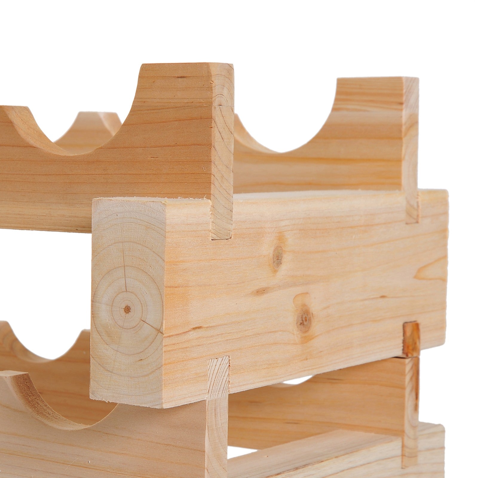 EasyComfort Scaffale Portabottiglie in Legno di Pino, Cantinetta with 6 Ripiani, Max 72 Bottiglie (100 kg), 114 x 28 x 80 cm