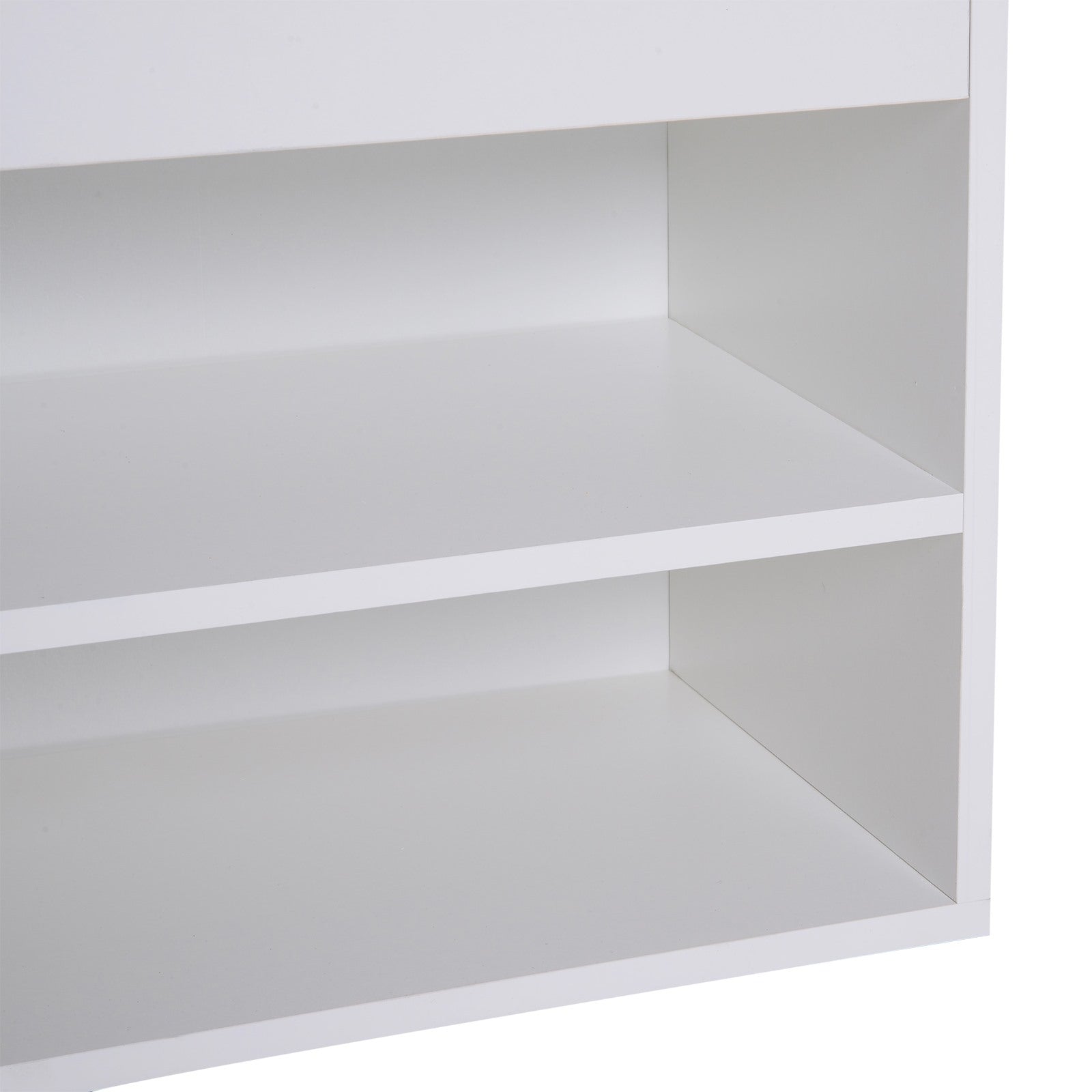 Easycomfort Scarpiera Panca with Sedile Imbottito Ribaltabile da Ingresso Legno 80x30x47cm white