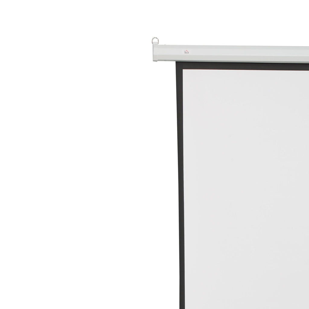 Easycomfort Schermo per Proiettore 120 Pollici Formato 4:3 Regolabile with Telecomando, Schermo di Proiezione Motorizzato Compatto, 244x183 cm, white