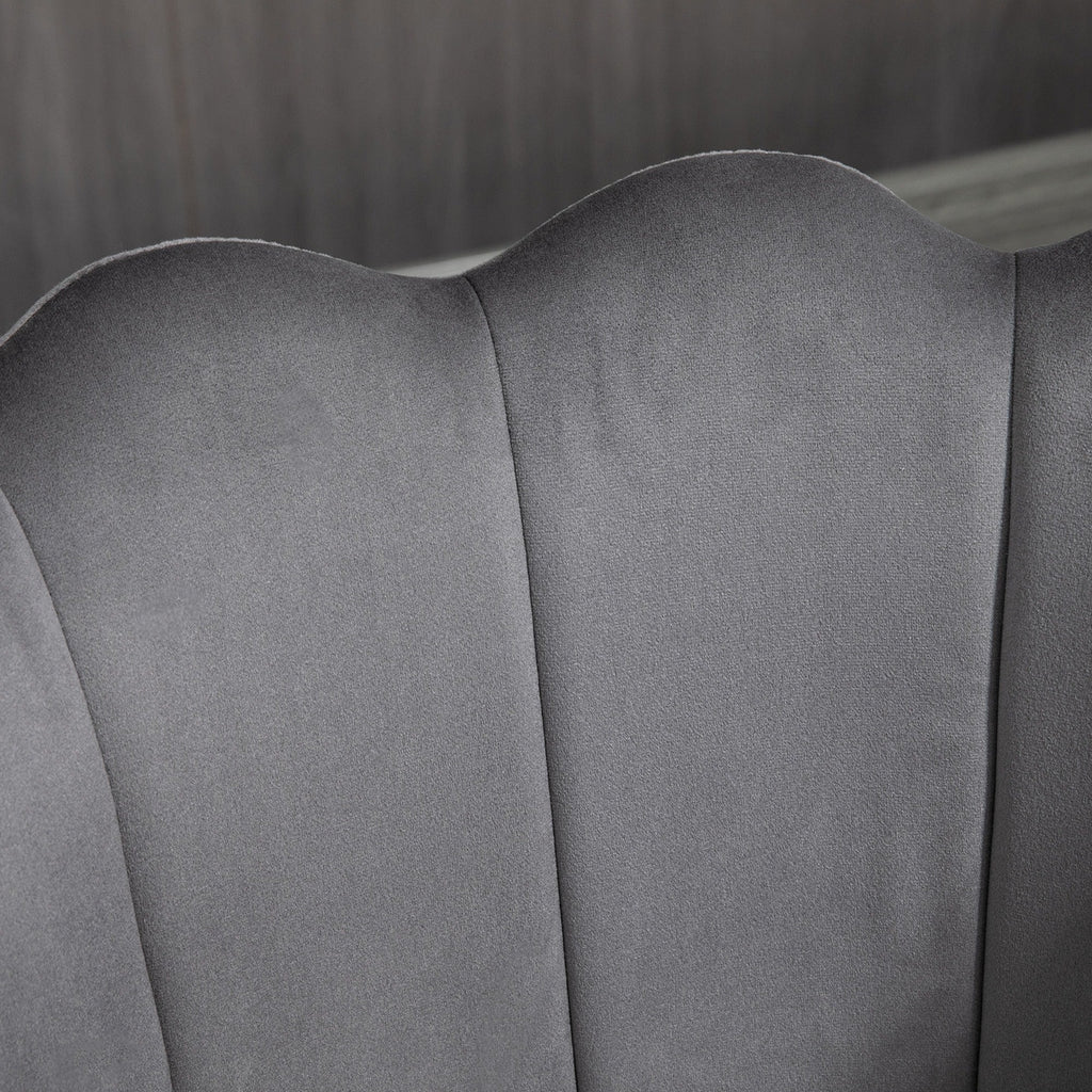 EasyComfort Set van 2 barkrukken fluweel 59x52x90 cm