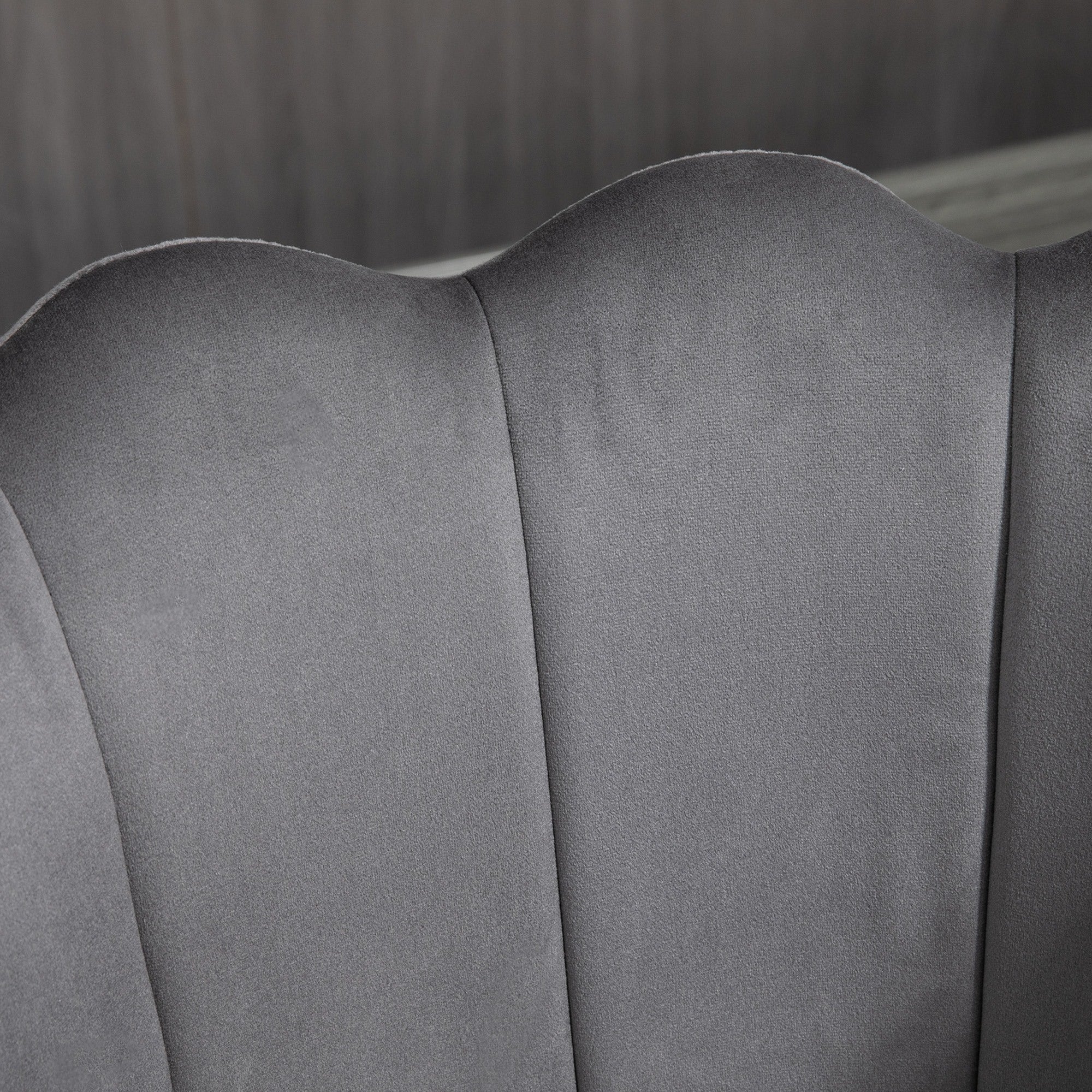 EasyComfort Set van 2 barkrukken fluweel 59x52x90 cm
