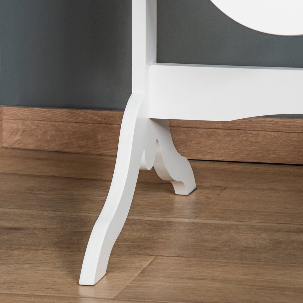 EasyComfort Staande spiegel ovaal 47.5x45.5x154.5cm wit